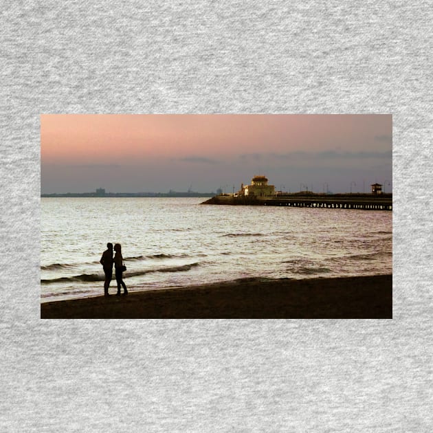 St Kilda Beach Sunset by rozmcq